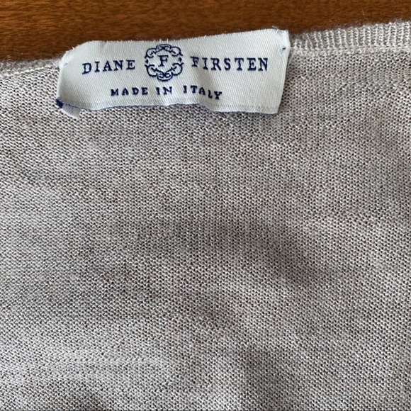 Diane Firsten Cashmere Cardigan Sweater Button Front Size Small - Picture 3 of 12